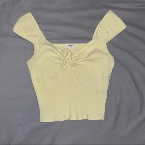 Cotton On Yellow Crop Top Medium